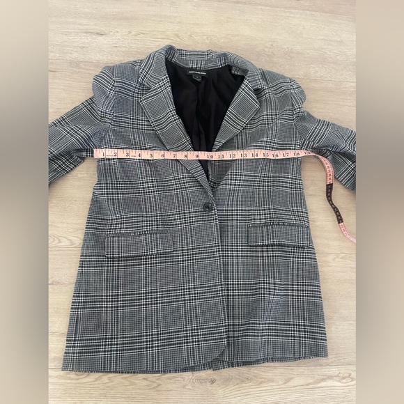 Something Navy‎ Women's Plaid One-Button Blazer Small - Picture 5 of 6